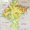 Mapa físico y geográfico de Navarra