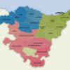Mapa político de Pais Vasco