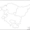 Mapa mudo de Pais Vasco