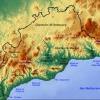 Mapa físico y geográfico de Málaga