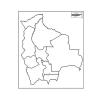Mapa mudo de Bolivia