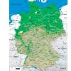 Mapa físico y geográfico de Alemania