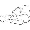 Mapa mudo de Austria