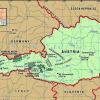 Mapa hidrográfico de Austria