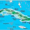 Mapa físico y geográfico de Cuba