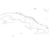 Mapa mudo de Cuba