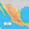 Mapa físico y geográfico de México