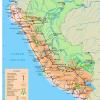 Mapa de carreteras de Perú
