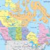 Mapa político de Canadá