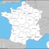 Mapa mudo de Francia