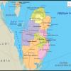 Mapa político de Qatar