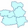 Mapa mudo de Castilla La Mancha