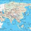 Mapa hidrográfico de Asia