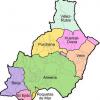 Mapa político de Almería