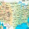 Mapa físico y geográfico de Estados Unidos