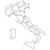 Mapa mudo de Italia