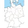 Mapa mudo de Alemania