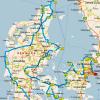 Mapa de carreteras de Dinamarca