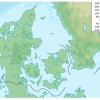 Mapa físico y geográfico de Dinamarca
