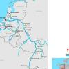 Mapa hidrográfico de Holanda