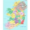 Mapa político de Irlanda