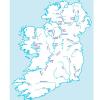 Mapa hidrográfico de Irlanda