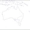 Mapa mudo de Oceanía