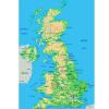 Mapa físico y geográfico de Reino Unido