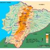 Mapa hidrográfico de Ecuador