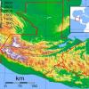 Mapa físico y geográfico de Guatemala