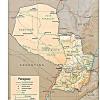 Mapa físico y geográfico de Paraguay