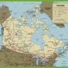 Mapa de carreteras de Canadá