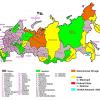 Mapa político de Rusia