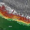 Mapa físico y geográfico de Nepal