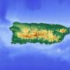 Mapa físico y geográfico de Puerto Rico