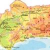 Mapa físico y geográfico de Andalucía
