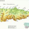 Mapa físico y geográfico de Asturias