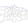 Mapa mudo de Asturias