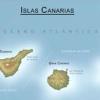 Mapa físico y geográfico de Canarias