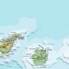 Mapa hidrográfico de Canarias