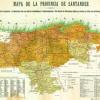 Mapa físico y geográfico de Cantabria