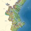 Mapa hidrográfico de Comunidad Valenciana