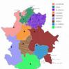 Mapa político de Extremadura