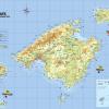 Mapa físico y geográfico de Islas Baleares