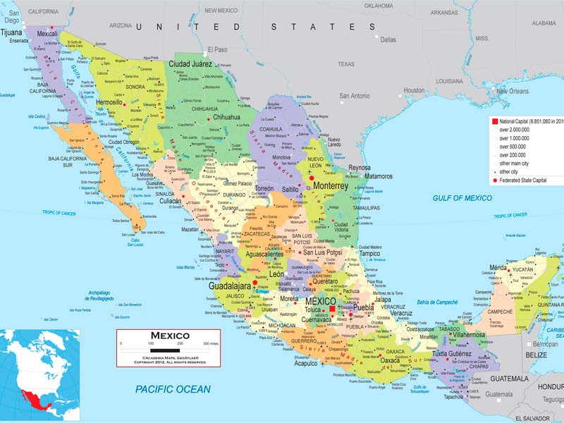 Mapa de México | Descarga los mapas de México