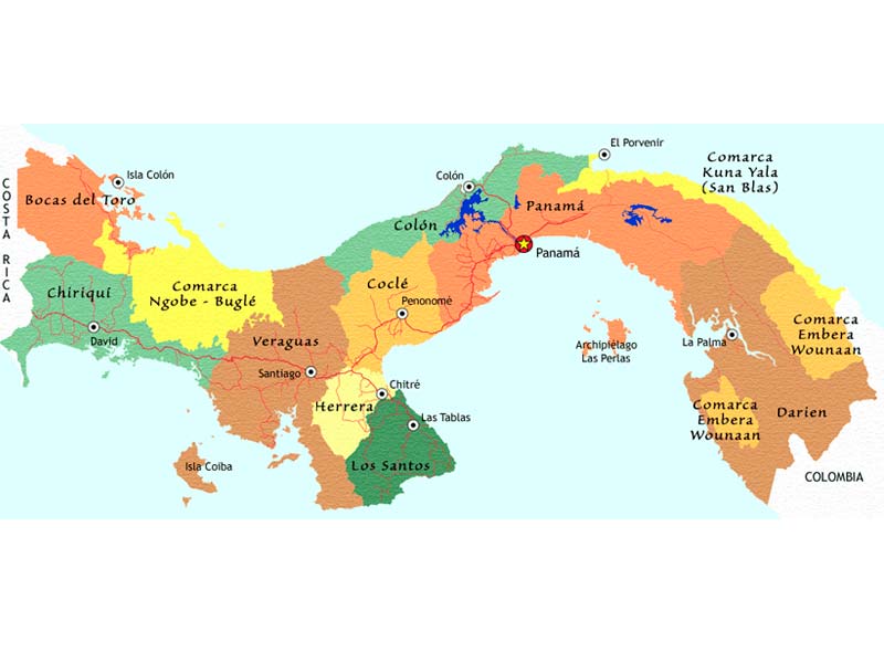 Mapa de Panamá | Descarga los mapas de Panamá