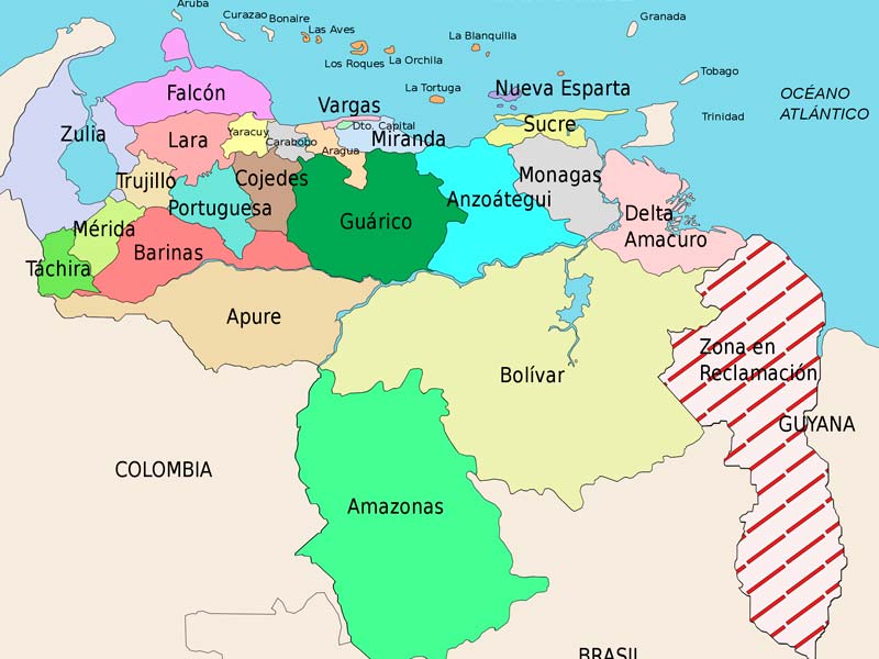 Mapa de Venezuela | Descarga los mapas de Venezuela