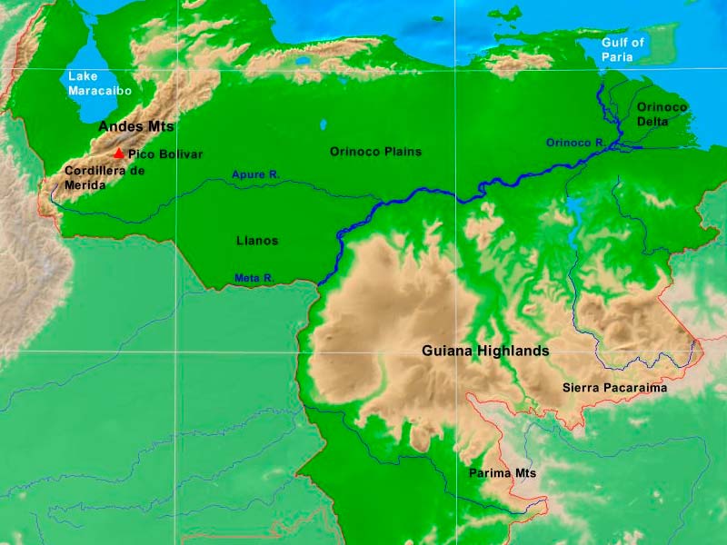 Mapa de Venezuela | Descarga los mapas de Venezuela