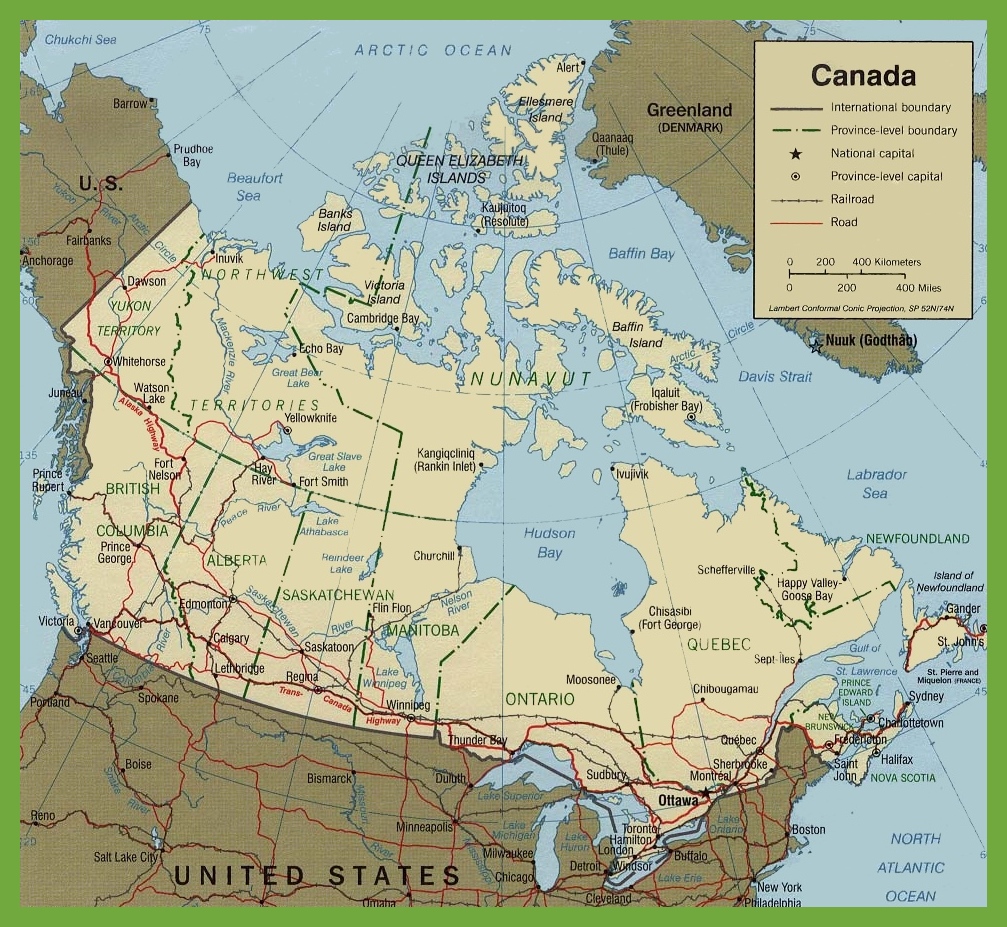 Mapa de Canadá | Descarga los mapas de Canadá